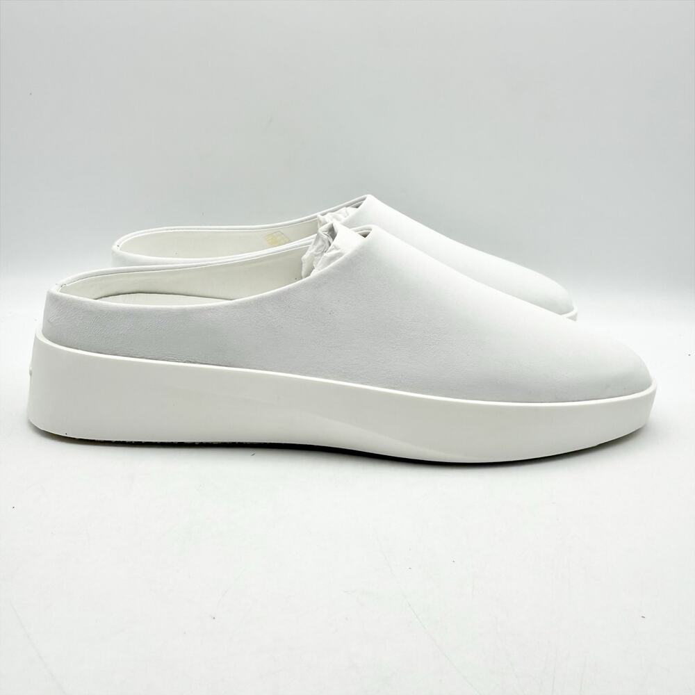 Wolf & Shepherd Cruise Mule Slip On Shoes Mens 7.5 Womens 9 White Leather NIB - Picture 5 of 14